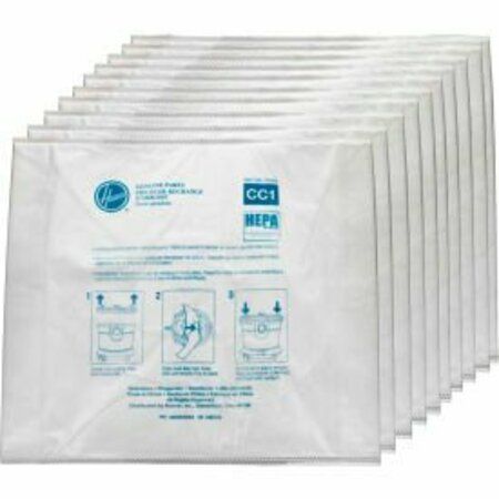 HOOVER Hoover CC1 HEPA Replacement Bag for CH32008 Hoover Canister Vac, 10Pack  AH10363 AH10363